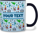 Personalized Mug for Kids - Princes - Custom Name/Text, Ceramic Hot Chocolate/Cocoa/Coffee Cup for Boys, Birthday/Christmas/Holiday Gift - 11 oz, Black Handle by TinyTreasures Baby Boutique