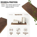 Floating Shelves for Wall, USA-Sourced Walnut Wood 24 Inch Wall Shelves Set of 2, Natural Wooden Wall Mounted Picture Ledge Shelf, Nursery Book Storage Shelf Kids Bookshelf, Display Shelf for Bathroom by TinyTreasures Baby Boutique