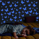 SAOROPEB Glow in The Dark 3D Butterfly 24 Pcs 3 Sizes, Luminous Butterfly Stickers for Ceiling or Wall, Glow in The Dark Party Supplies, Removable Luminous Stickers for Kids Babys Nursery (Blue) by CozyNest Decor