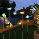 EiGreen 6 Pack Solar Garden Stake Lights Outdoor, Yard Figurine Stake Light, Flower Hummingbird Dragonfly Butterfly for Patio Yard Pathway Decoration (Garden) by GreenHaven Gardens