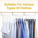 HOUSE DAY Space Saving Hangers for Clothes 6 Pack, Heavy Duty Hanger Organizer | 30 Lbs Capacity |, Metal Magic Hanger, Sturdy Multi Hangers, Closet Space Saver Closet Organizers and Storage by CozyNest Decor