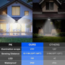 VINHMOR Solar Lights Outdoor 6 Pack, 100LED/3 Modes 270° Lighting Angle Motion Sensor Security Lights, IP65 Waterproof Wall Lights Solar Powered, Bright for Backyard Garden Fence Patio Front Door by GreenHaven Gardens