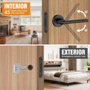 Magnetic Auto-Lock Invisible Door Lock - Single-Sided Hidden Design, Hidden Handle & Mini Keyhole, Aluminum Alloy for Bookshelf Doors/Invisible Doors/Secret Rooms (1, Black) by TinyTreasures Baby Boutique