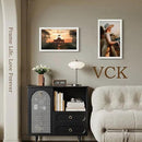 VCK 14x24 Picture Frame Set of 3, White Solid Wood Poster Frames, Textured Exclusive Wall Gallery Frame by CozyNest Decor