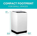 BLACK+DECKER Small Portable Washer, Washing Machine for Household Use, Portable Washer 2.0 Cu. Ft. with 6 Cycles, Transparent Lid & LED Display by CozyNest Decor