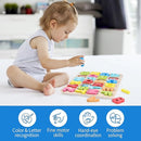 Aile Toddler Wooden Preschool Learning Alphabet Peg Puzzle Board Toys by TinyTreasures Baby Boutique