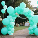140pcs Cyan Blue Round Balloons Different Sizes 18 12 10 5 Inch Latex Balloons for Arch Decoration Party Balloon Kit for Graduation Birthday Party Wedding Balloon Baby Shower Decoration by TinyTreasures Baby Boutique