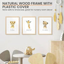 upsimples 12x16 Frame, Natural Solid Wood Picture Frames, Display 8.5x11 with Mat or 12 x 16 Without, Vertical & Horizontal Wall Hanging, 1 Pack, Natural by CozyNest Decor