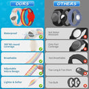 Waterproof Air Tag Bracelet for Kids (2 Pack), Soft Nylon Hidden Air Tag Wristband Full Cover Lightweight GPS Tracker Holder Compatible with Apple AirTag Band for Toddler Child (Rainbows) by TinyTreasures Baby Boutique