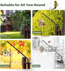 Kingsyard Heavy Duty Deck Hook, 27"-39" Adjustable Metal Deck Railing Hooks for Hanging Bird Feeders, Planters, Suet Baskets, Lanterns, Wind Chimes, Clamp Mounted by GreenHaven Gardens
