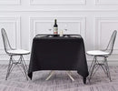 Surmente Square Tablecloth for Square or Round Tables 100% Polyester 85x85 Inch Table Cloth for Weddings, Banquets, or Restaurants (Black) by CozyNest Decor