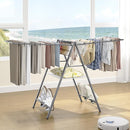 APEXCHASER Clothes Drying Rack Foldable, Metal Laundry Drying Rack Collapsible, Portable Compact Clothes Rack for Sweater Baby Clothes Towel Indoor & Outdoor, Height Adjustable Clothes Airer, Grey by TinyTreasures Baby Boutique