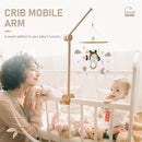 HI BABY MONMENT Crib Mobile Arm - Rotating Baby Mobile Hanger, Natural Beech Wood, Mobile Stand for Crib Nursery Decor, Perfect for Baby Girl or Boys by TinyTreasures Baby Boutique