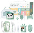 Momcozy Elite Baby Kit, Superior Baby Shower & Registry Essential Kit for Grooming & Health & Cleansing Care, Electric Nail File & Nasal Aspirator,Tummy Wrap,Thermometer,Bath Brush,Teether,Storage Bag by TinyTreasures Baby Boutique