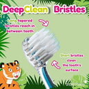 brush-baby WildOnes™ Rechargeable Kids Electric Toothbrush – Toby Tiger | Flashing Lights, 2-Min Timer, Waterproof, 3 Brush Heads | Toddler & Child Toothbrush Ages 0-10 | Soft Bristles by TinyTreasures Baby Boutique