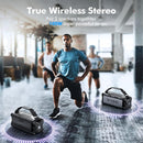 W-KING 90W Peak 50W RMS Powerful Bluetooth Speaker - IPX6 Waterproof, Large Outdoor Portable Wireless Deep Bass, 40H Playtime, Power Bank, TF-Card, AUX, NFC, EQ by TinyTreasures Baby Boutique