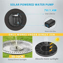 VIVOHOME Polyresin Antique Outdoor Gray Garden Bird Bath and Solar Powered Round Pond Fountain Combo Set by GreenHaven Gardens