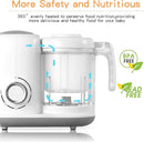 Baby Food Maker, 4 in 1 Baby Food Processor and Steamer, Puree Blender, Multifunctional Baby Puree Maker, Dishwasher Safe (White) by TinyTreasures Baby Boutique