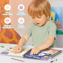 PERRYHOME 3PCS Sticker by Number Paint Books for Kids Ages 4-8, Dinosaur Animal Space Themes Sticker Activity Books, Boys Crafts Party Birthday Christmas Gifts Toys by TinyTreasures Baby Boutique