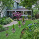 Metal Agave Plant Garden Art, 2 Pack Big Tequila Rustic Sculpture, Rustic Metal Agave Plants Garden Lawn Home Ornaments, for Yard Stakes, Garden Figurines, Outdoor Patio (2 PCS Green-b)