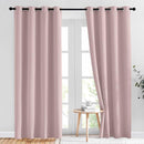 NICETOWN Light Block Window Curtains 84" Length - Home Fashion Thermal Insulated Solid Grommet Room Darkening Window Treatments for Hall Room, Blush Pink, 1 Pair, 52" Wide by 84" Long by TinyTreasures Baby Boutique