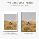 Homeforia Picture 18x24 Bronze Frame, High End Metal 18x24 Brass Poster Frames with Mat 16x20 for Photo, 18 x 24 Frame Matted to 16 x 20 Print, 24x18 Hanging Frames, Tempered Glass, Wall Kit, Set of 1 by CozyNest Decor