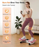 Waist Twisting Machine Fitness Tool, Ab Twister Board with the Smart LED Digital Monitor, 300LBS Capacity & 20dB Ultra-Quiet, Anti-Slip Home Gym Workout Equipment for Women Belly Fat
