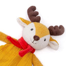 Organic Cotton Stuffed Animal Rattle Baby Toys, Plush Deer Cuddle Cloth and Hand Grip Ring Rattles Plush Toy Set for Newborns Infant Boys Girls, 2 PCS by TinyTreasures Baby Boutique
