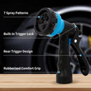 NEXCOVER Hose Nozzle, Garden Hose Nozzle - 7 Adjustable Watering Patterns, Heavy Duty Hose Nozzle Sprayer, Garden Sprayer Hose Attachment for Car Washing,Watering Plants,Pets Showering,Lawns Cleaning by GreenHaven Gardens