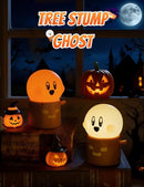 Ghost Stumps Lamp, Cute Ghost LED Night Light, Halloween Party Decorations Indoor, Halloween Centerpieces Decorations for Table, Shelf, Fireplace by TinyTreasures Baby Boutique