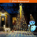 cerflyer (New) Christmas Decoration, String Lights with 12/'' Iron Star Tree Topper, 320 LED 8 Modes Waterproof Indoor Outdoor for Home, Christmas, Holiday - Warm White, YLS1000WD01 by GreenHaven Gardens