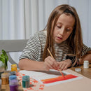 Sculpd Kids Painting Kit, Paint Craft Set for Kids Age 7+, Includes 5 Color Paint Set, Paintbrushes, Magnetic Picture Frame, 2 Canvases, Paint Palette, Additional Art Supplies and Free Guidebook by TinyTreasures Baby Boutique