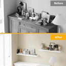 BAMEOS Floating Shelves,40 in W x 8in D Wall Mounted Wooden Shelves with Invisible Brackets Set of 2, Hanging Wall Shelves Decoration for Bedroom, Bathroom, Living Room and Kitchen by CozyNest Decor
