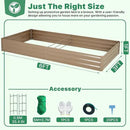ONCEMORE Galvanized Raised Garden Bed for Vegetables Flowers Herbs, Metal Raised Garden Bed Kit with 2 PCS Tomato Cage, Gloves, Trellis Netting, Plant Labels, Plant Ties, Brown 6×3×1FT by GreenHaven Gardens