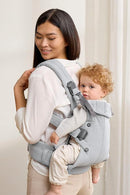 BabyBjörn Baby Carrier Harmony, Light Gray, Woven Mélange, 3-in-1 Ergonomic Baby Carrier, Newborn, Facing-in, Outward-Facing, and Back Carrying Positions Supported (7-40 lbs), Newborn to Toddler by TinyTreasures Baby Boutique