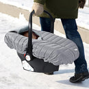 Orzbow Winter Car Seat Cover - Baby Car Seat Cocoon Cover for Boys & Girls, Warm Carseat Canopy Cover to Protect Baby from Wind, Rain & Snow, Waterproof, Universal Fit for Infant Car Seat, Light Grey by TinyTreasures Baby Boutique