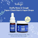 Oilogic Stuffy Nose & Cough Baby Essentials - Baby Humidifier Vapor Drops for Diffuser & Humidifier & Chest Vapor Rub - Gentle Essential Oil Blends Soothe Cough & Stuffy Noses & Support Restful Sleep by CozyNest Decor