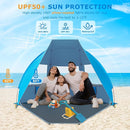 Gorich Portable Beach Tent for 3/4-5/6-7 Person with UPF 50+ UV Protection, Lightweight & Foldable Sun Shelter with 5 Sand Bags, Easy Setup Windproof Beach Umbrella Sun Shade by TinyTreasures Baby Boutique