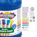 Colorations Paraben-Free Tempera Paint for Kids - 1 Gallon, Vibrant Blue. Non-Toxic and Made in the USA, Classroom Must Haves, Bulk Arts and Crafts Supplies by TinyTreasures Baby Boutique