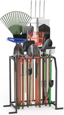 Trieez Extra Large Garden Tool Organizer for Garage, NEVER FALL OVER - Yard Tool Organizer Garage for Organization and Storage, Tool Rack for Shed, Outdoor, Tool Stand