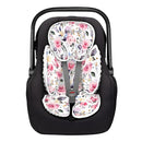 Infant Car Seat Insert, 2-in-1 Reversible Baby Carseat Head Support for Newborn, Soft Carseat Insert Cushion for Baby Girls, Adjustable Baby Headrest for Strollers by TinyTreasures Baby Boutique