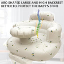 Baby Inflatable Seat for Babies 3-36 Months, Built in Air Pump, Olive Baby Support Seat Summer Toddler Chair for Sitting Up, Baby Shower Chair Floor Seater, Infant Back Support Sofa, Green by TinyTreasures Baby Boutique