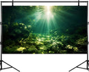 Underwater Sunray Aquarium Background Deep Ocean Rock Cave Fish Tank Background Under The Sea Coral Reef Aquarium Backgrounds Ocean Floor Tropical Fish Terrarium Backgrounds 72x24in by GreenHaven Gardens