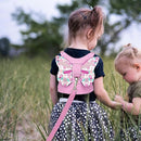 Anti Lost Toddler Harness - Butterfly Baby Leash and Wrist Link with Lock, Child Walking Harness Assistant for Girls, Cute Traction Safety Leash for Kids, Holiday Travel Christmas Gift, Pink by TinyTreasures Baby Boutique
