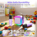 IROO Mini Karaoke Machine for Kids, 2025 TOP Toys Birthday Gifts Ideas for Girls Ages 4, 5, 6, 7, 8, 9, 10, 12+ Years Old, Portable MP3 Player with 2 Wireless Mics for Party by TinyTreasures Baby Boutique