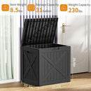 DRATO 32 Gallon Deck Box X pattern, Outdoor Storage Box for Patio Cushion, Sports Equipment, Garden Tools,Waterproof Patio Storage box, Lockable by CozyNest Decor