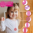 Chew Necklaces for Sensory Kids, Silicone Chewy Necklace for Children with Autism, ADHD, SPD, Chewing, 6 Pack Autism Sensory Toys by TinyTreasures Baby Boutique