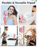 FRIZCOL Stroller Fan for Baby - Portable Fans Rechargeable - Battery Operated Fan(Use for 24Hrs) - Fans for Handheld/Clip On/Car Seat/Desk/Camping (Pink) by TinyTreasures Baby Boutique