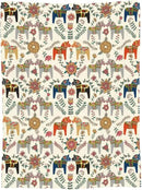 Swedish Dala Horses Throw Blanket Soft Fleece Blanket Men Women Gift for Kids Boys Girls for Party Couch Sofa Bed Deco Blankets 80x60 Inches by CozyNest Decor