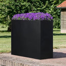 SUNNYPARK Large Metal Planter Box 32”x 12”x 24”, Rectangular Modern Black Metal Planter Box Heavy Duty with Drainage Holes for Outdoor Garden Patio by CozyNest Decor